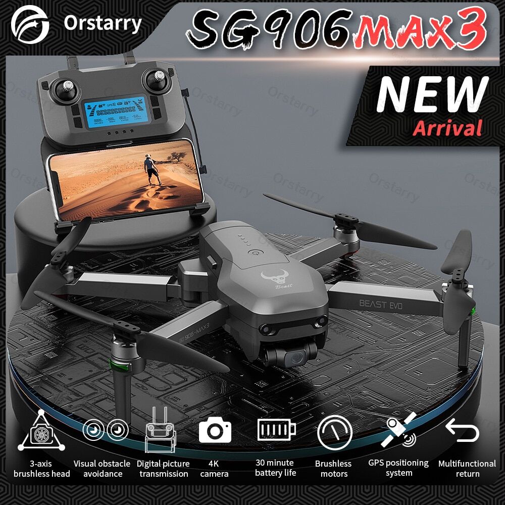 SG906 MAX 3 Professional 4K Camera Drone With GPS Quadcopter Obstacle Avoidance BEAST For Beginner & Intermediate